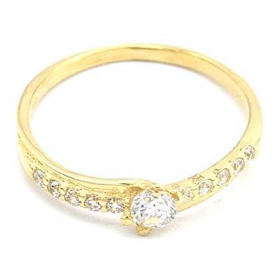 B&B Goldinvestic Zlatý se zirkony N4965