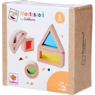 Eichhorn Eichhorn: Дървена Монтесори играчка 5 части - Формички за редене (100006001)