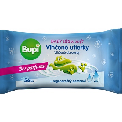 Bupi Baby Vlhčené utierky Ultra soft s pantenolom 56 ks