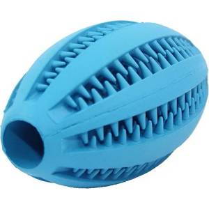 PET NOVA Играчка за куче - ръгби топка, синя 11 см