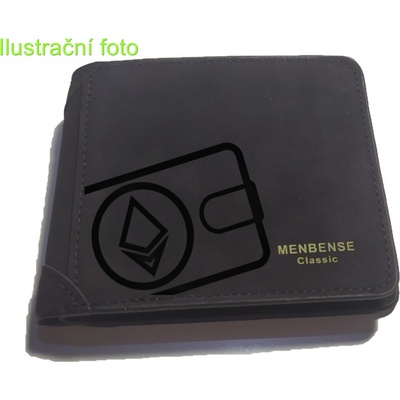 Pánská černá peněženka Ethereum