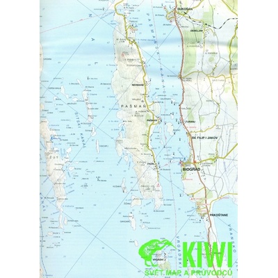 mapa Dalmatské pobřeží 1 1:100 t. Zadar