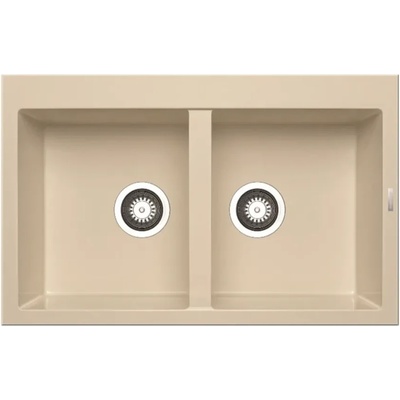 Pyramis 079810811 PYRAGRANITE ALAZIA (79х50) 2B Mocha, Мивки за кухни композитни