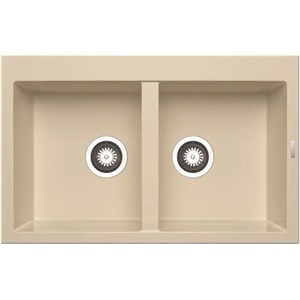 Pyramis 079810811 PYRAGRANITE ALAZIA (79х50) 2B Mocha, Мивки за кухни композитни Мивка за вграждане