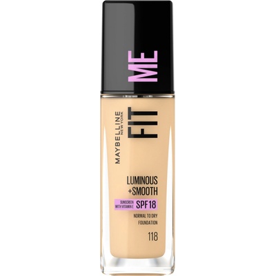 Maybelline Fit Me Luminous + Smooth Foundation tekutý make-up 118 Light Beige 30 ml