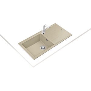 Teka Stone 60 L-TG СЛОНОВА КОСТ Гранитна мивка, обръщаема, за шкаф 60 см (М.1020.СК) Мивка за вграждане