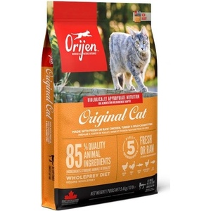 Champion Petfoods Orijen Cat & Kitten GRAIN FREE - суха храна за котки и бебета котенца с пиле, пуйка, яйца и риба, БЕЗ ЗЪРНО, Канада - 5, 4 кг