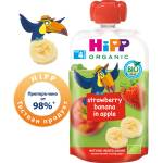 Hipp Organic Плодова закуска ябълка, ягода и банан 100г