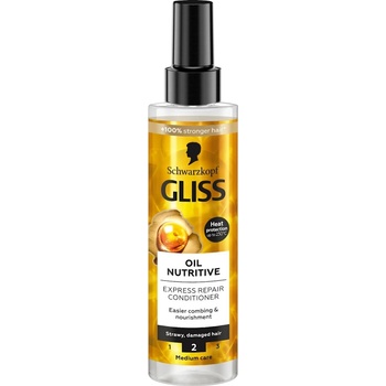 Schwarzkopf GLISS Спрей балсам Oil Nutritive за суха и увредена коса, 200 мл