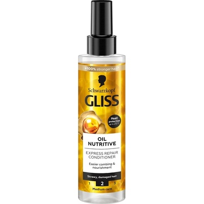 Schwarzkopf GLISS Спрей балсам Oil Nutritive за суха и увредена коса, 200 мл