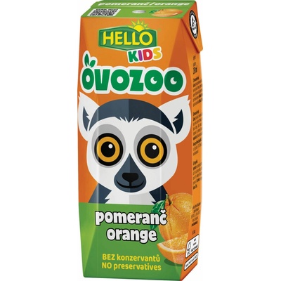 Hello OVOZOO ovocný nápoj Pomaranč 250 ml