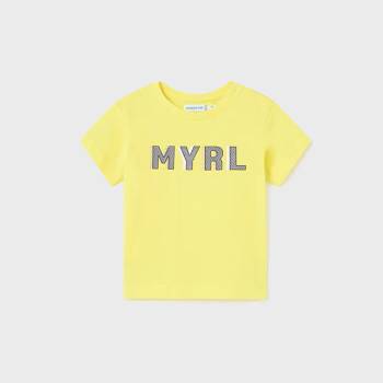MAYORAL Тениска с къс ръкав basic за бебе момче в лимонено жълто Майорал