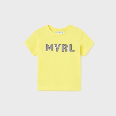 MAYORAL Тениска с къс ръкав basic за бебе момче в лимонено жълто Майорал