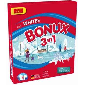 Dalli Group Прах за пране Bonux 300 г 4 бр. за бяло пране Polar Ice Fresh