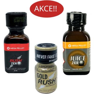 Rush Poppers Zero Gold Jungle mix pack 3 x 24 ml