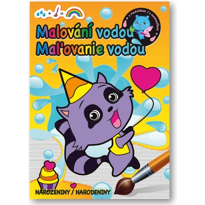 Narodeniny maľovanie vodou