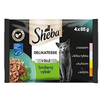 Sheba Mix výběr v želé 4 x 85 g