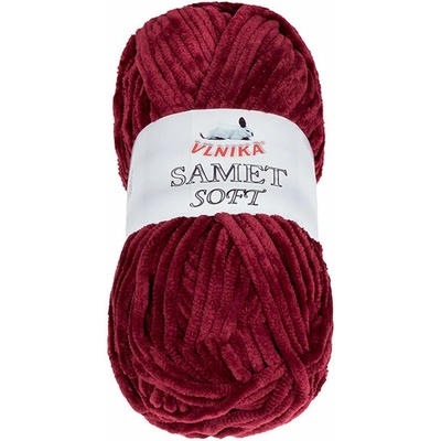 BELLATEX Priadza Zamat Soft 100 g - 222 tmavo bordo