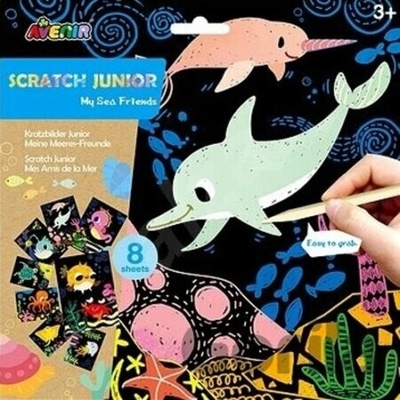 Škrabací obrázky Mořští tvorové Avenir