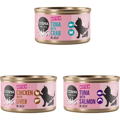 Cosma Asia Kitten in Jelly míchané balení 6 x 85 g