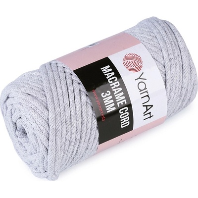 Pletací příze Macrame Cord 250 g, střední, 6 (756) šedá nejsvětlější
