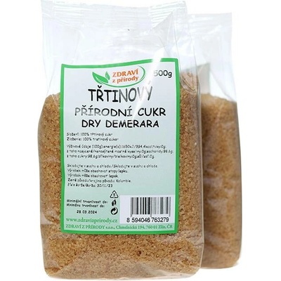 Cukr třtinový Demerara 500g ZP