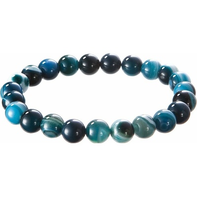 Pavona náramek s minerálními kameny achát mechový tmavý 43056.3