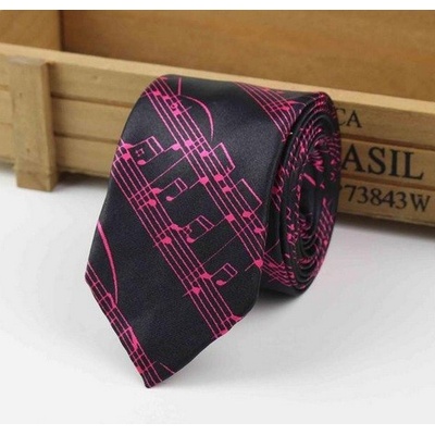 AE production Kravata notová osnova černá 2