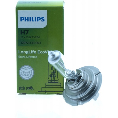Philips LongLife EcoVision H7 PX26d 12V 55W 12972LLECOB1