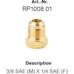 Errecom - Италия RP1008.01 - Адаптер 3/8 SAE (M) x 1/4 SAE (F) ; ERRECOM