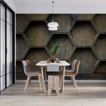Art Gift Decor Фототапет Стена от шестоъгълници