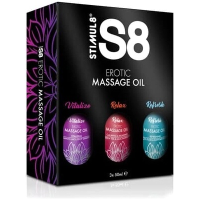 S8 Sada masážnych olejov 3 x 50 ml