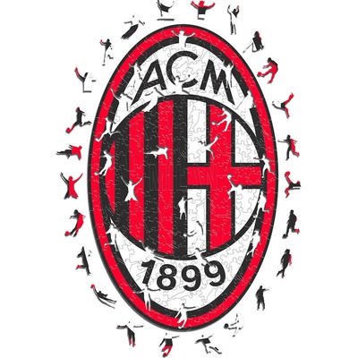 Fan-shop Dřevěné AC MILAN Crest 150 dílků