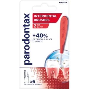 Parodontax ЧЕТКА ЗА ЗЪБИ intertoothbrush parodontax РАЗМЕР 2 ПРАВА 0.5 мм 6 БРОЯ