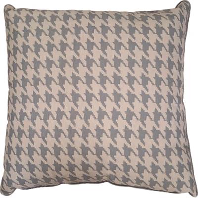 Ned bed linen ВЪЗГЛАВНИЦА ДЕКОРАТИВНА С ЦИП 40х40х8см СИВ ДЕКОРАТИВЕН РЪБ geometric m02268 3.5СМ v-5 (geometric m02268 3.5СМ v-5)