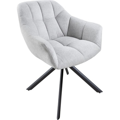 Ainnde Papillon světle šedá strukturovaná látka 2 ks