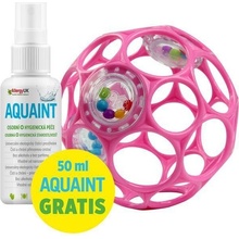 OBALL Hračka Rattle 10 cm svetlo ružová