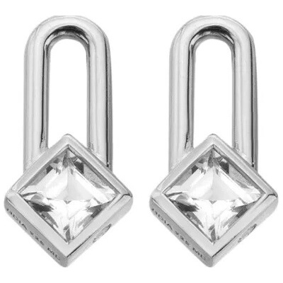 Hot Diamonds Strieborné náušnice s diamantmi a topazmi Solitaire DE878