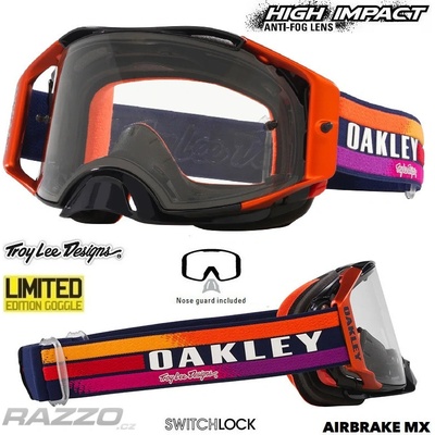 Oakley Airbrake MX TroyLeeDesigns Navy Sunrise