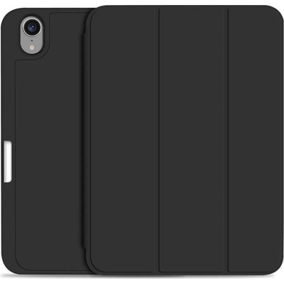 Tech-Protect Folio Case - полиуретанов калъф и поставка за iPad mini 6 (черен) (bulk)