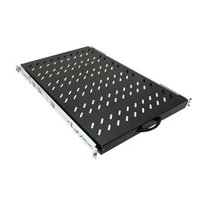 19" police 1U, výsuvná, 700mm, max. 25kg, černá - 26.99.0416
