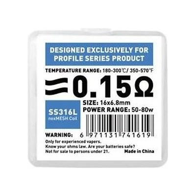 Wotofo nexMESH pro Profile RDA Coils NexMesh 0,15ohm SS316L by OFRF