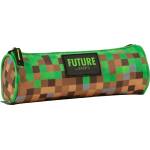 BackUP Овален ученически несесер BackUp Future - Pixels, 1 цип (87518)