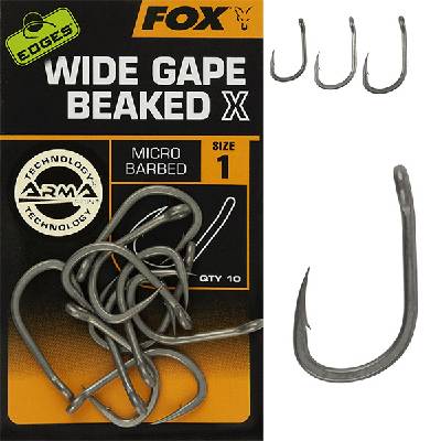 Fox Edges Wide Gape Beaked X Hooks vel.2 10ks