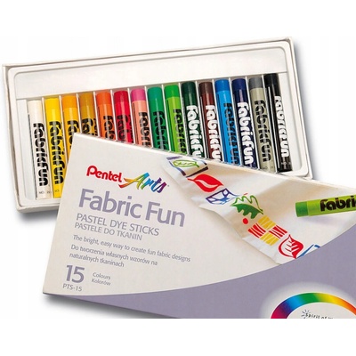 Pentel Artist Voskovky na textil sada 15 ks