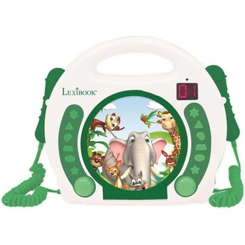 Lexibook Преносим CD плейър с 2 микрофона Животни