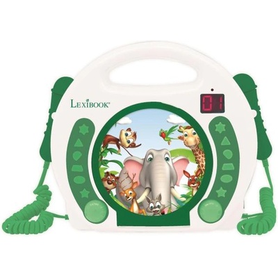 Lexibook Преносим CD плейър с 2 микрофона Животни