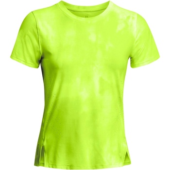 Under Armour Women's Launch Elite Printed Short-Sleeve Performance Top - Yellow