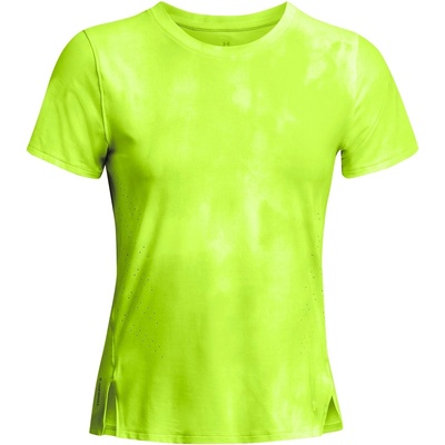 Under Armour Women's Launch Elite Printed Short-Sleeve Performance Top - Yellow