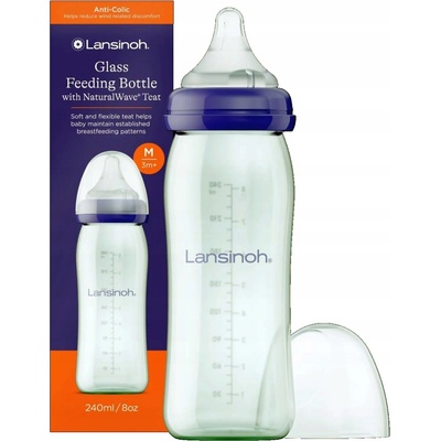 Lansinoh fľaša s cumlíkom fialová 240ml